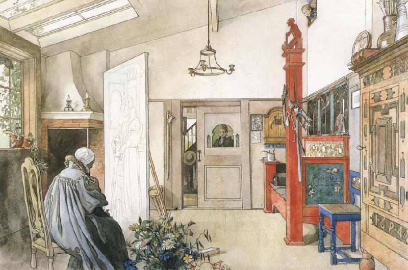 Carl Larsson The Other Half of the Studio China oil painting art